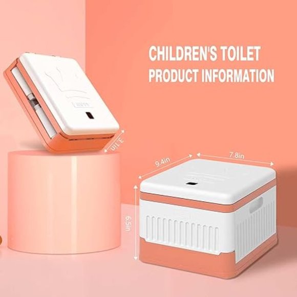 Foldable Potty, Portable Potty Seat for Toddler in Travel, Training Toilet Seat - Picture 4 of 6